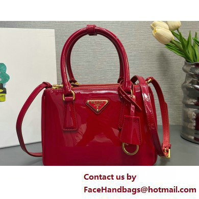 Prada Galleria patent leather mini bag 1BA906 Red 2025 - Click Image to Close