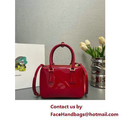 Prada Galleria patent leather mini bag 1BA906 Red 2025