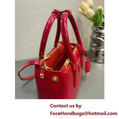 Prada Galleria patent leather mini bag 1BA906 Red 2025