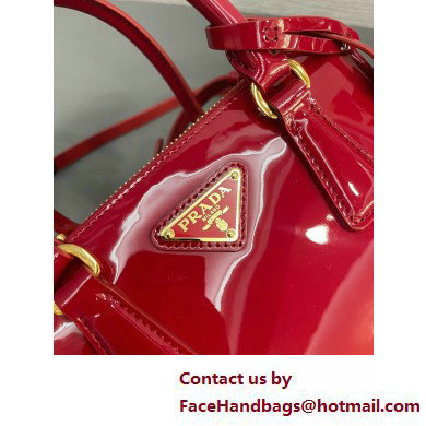 Prada Galleria patent leather mini bag 1BA906 Red 2025