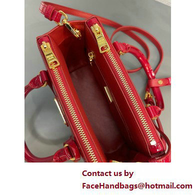 Prada Galleria patent leather mini bag 1BA906 Red 2025