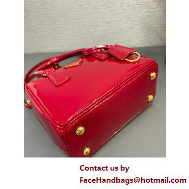 Prada Galleria patent leather mini bag 1BA906 Red 2025