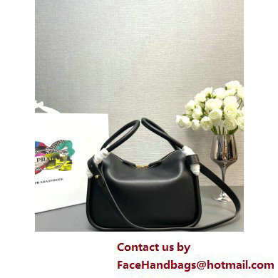 Prada Leather handbag 1BA451 Black 2025