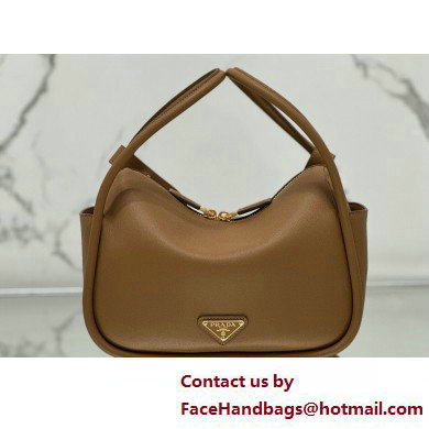 Prada Leather handbag 1BA451 Brown 2025 - Click Image to Close