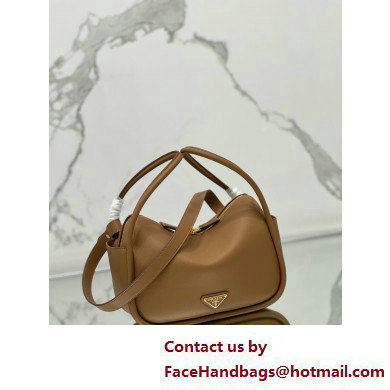 Prada Leather handbag 1BA451 Brown 2025