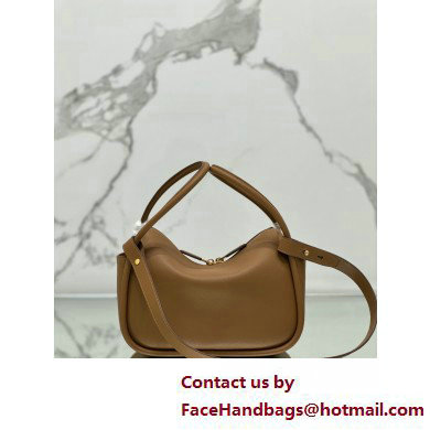 Prada Leather handbag 1BA451 Brown 2025