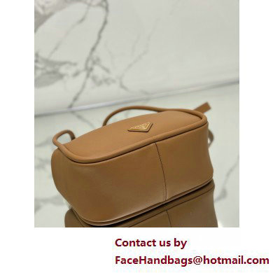 Prada Leather handbag 1BA451 Brown 2025