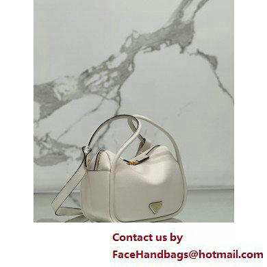 Prada Leather handbag 1BA451 White 2025