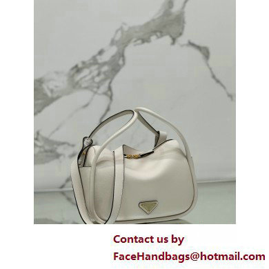 Prada Leather handbag 1BA451 White 2025