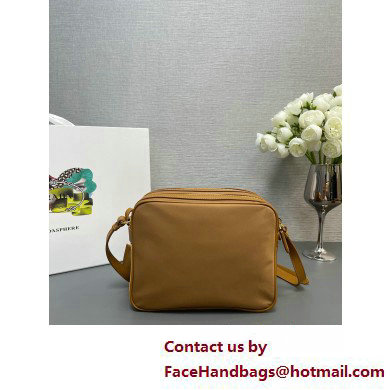 Prada Re-Edition 1978 Re-Nylon and Saffiano leather mini shoulder bag 1BH218 Brown 2025