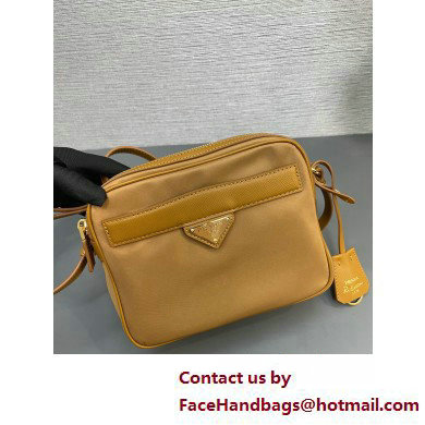 Prada Re-Edition 1978 Re-Nylon and Saffiano leather mini shoulder bag 1BH218 Brown 2025