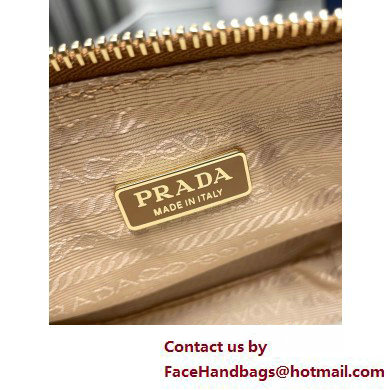 Prada Re-Edition 2002 small leather shoulder bag 1BC201 Caramel 2025