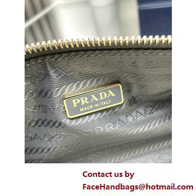 Prada Re-Edition 2002 small leather shoulder bag 1BC201 gray 2025