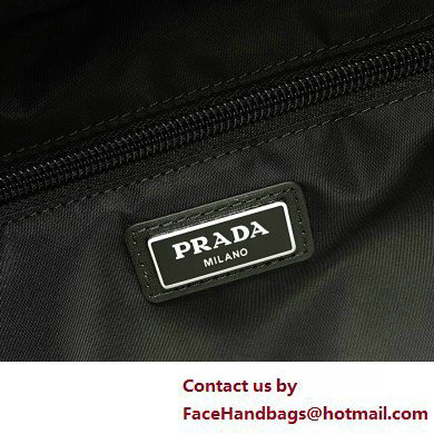 Prada Re-Nylon and leather shoulder Bag 2VD062 Black 2025