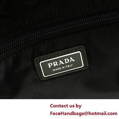 Prada Re-Nylon and leather shoulder Bag 2VD062 Gray 2025