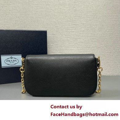 Prada Saffiano leather mini-bag 1BD356 Black 2025