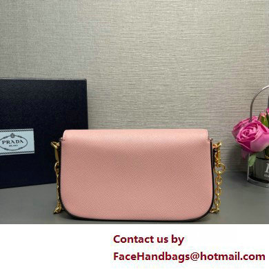 Prada Saffiano leather mini-bag 1BD356 Pink 2025