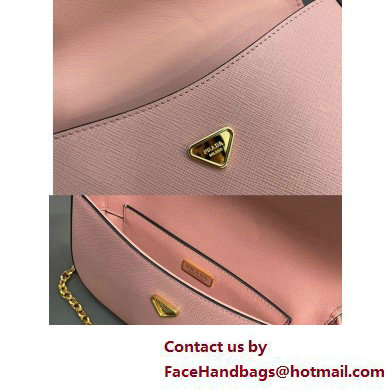 Prada Saffiano leather mini-bag 1BD356 Pink 2025