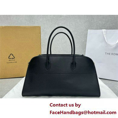 THE ROW Margaux Bag in BOX Leather BLACK 2025