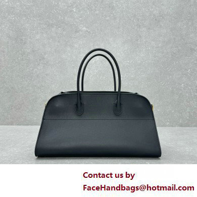 THE ROW Margaux Bag in BOX Leather BLACK 2025