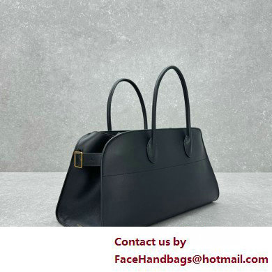 THE ROW Margaux Bag in BOX Leather BLACK 2025