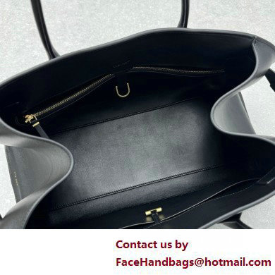 THE ROW Margaux Bag in BOX Leather BLACK 2025