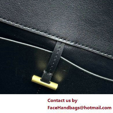 THE ROW Margaux Bag in BOX Leather BLACK 2025