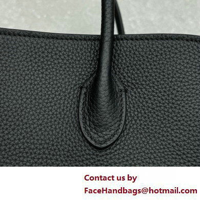 THE ROW Margaux Bag in GRAINED Leather BLACK 2025