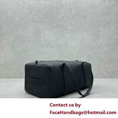 THE ROW Gio Duffle Full-Grain Leather Weekend Bag BLACK 2025