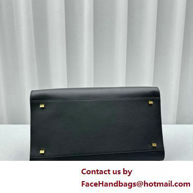 THE ROW MARGAUX 15 BAG IN BOX LEATHER black 2025