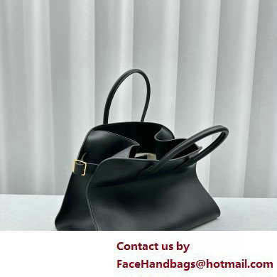 THE ROW MARGAUX 15 BAG IN BOX LEATHER black 2025