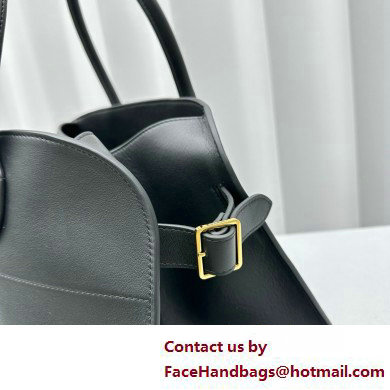 THE ROW MARGAUX 15 BAG IN BOX LEATHER black 2025