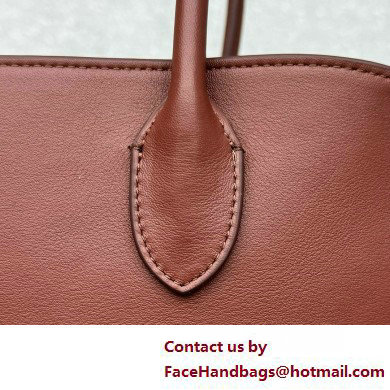 THE ROW MARGAUX 15 BAG IN BOX LEATHER burgundy 2025