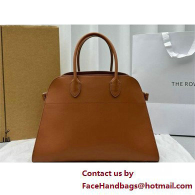 THE ROW MARGAUX 15 BAG IN BOX LEATHER caramel 2025 - Click Image to Close