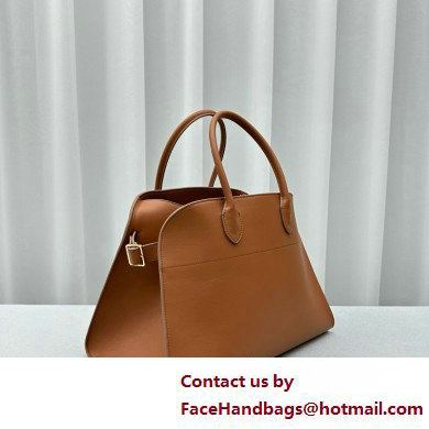 THE ROW MARGAUX 15 BAG IN BOX LEATHER caramel 2025