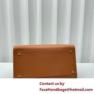 THE ROW MARGAUX 15 BAG IN BOX LEATHER caramel 2025