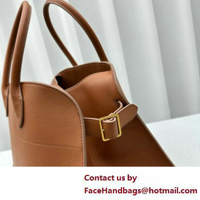 THE ROW MARGAUX 15 BAG IN BOX LEATHER caramel 2025