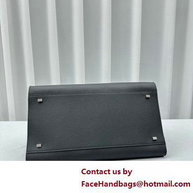 THE ROW MARGAUX 15 BAG IN grained LEATHER black 2025