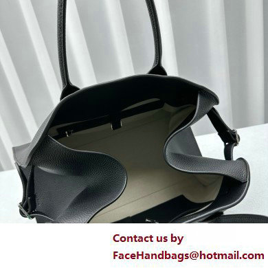 THE ROW MARGAUX 15 BAG IN grained LEATHER black 2025