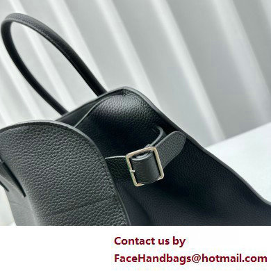 THE ROW MARGAUX 15 BAG IN grained LEATHER black 2025