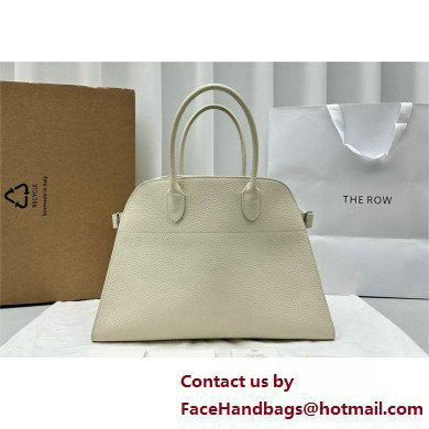 THE ROW MARGAUX 15 BAG IN grained LEATHER white 2025 - Click Image to Close