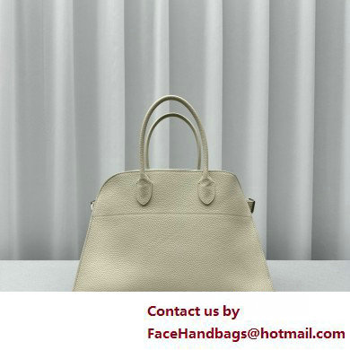 THE ROW MARGAUX 15 BAG IN grained LEATHER white 2025