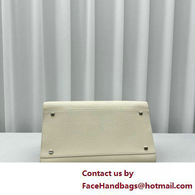 THE ROW MARGAUX 15 BAG IN grained LEATHER white 2025