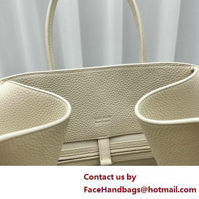 THE ROW MARGAUX 15 BAG IN grained LEATHER white 2025