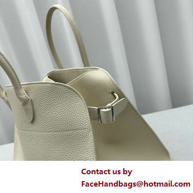 THE ROW MARGAUX 15 BAG IN grained LEATHER white 2025