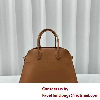 THE ROW MARGAUX 17 BAG IN BOX LEATHER caramel 2025 - Click Image to Close