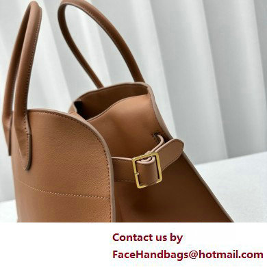 THE ROW MARGAUX 17 BAG IN BOX LEATHER caramel 2025