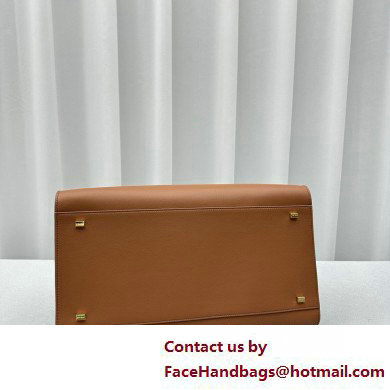 THE ROW MARGAUX 17 BAG IN BOX LEATHER caramel 2025