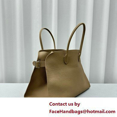 THE ROW MARGAUX 17 BAG IN GRAINED LEATHER CHAI 2025 - Click Image to Close