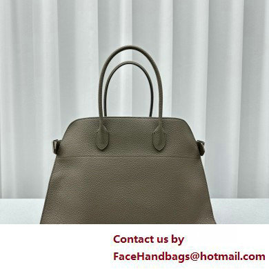 THE ROW MARGAUX 17 BAG IN GRAINED LEATHER ETOUPE 2025